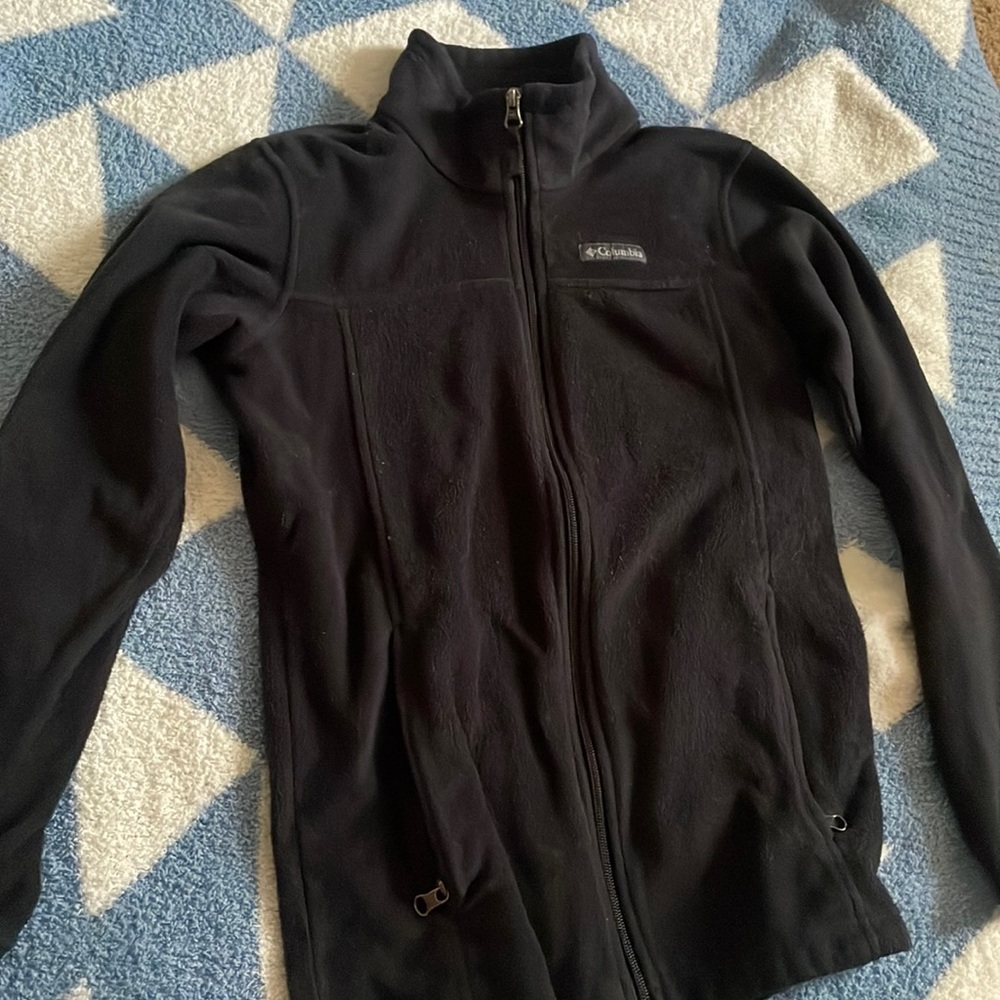 Black kids fleece Columbia jacket
